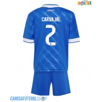 Camisa de time de futebol Real Madrid Daniel Carvajal #2 Replicas 3º Equipamento Infantil 2025-26 Manga Curta (+ Calças curtas)